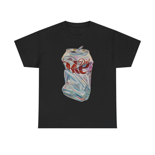 Crushed Soda Can Graphic Tee — Vintage Diet Cola Pop Art T‑Shirt