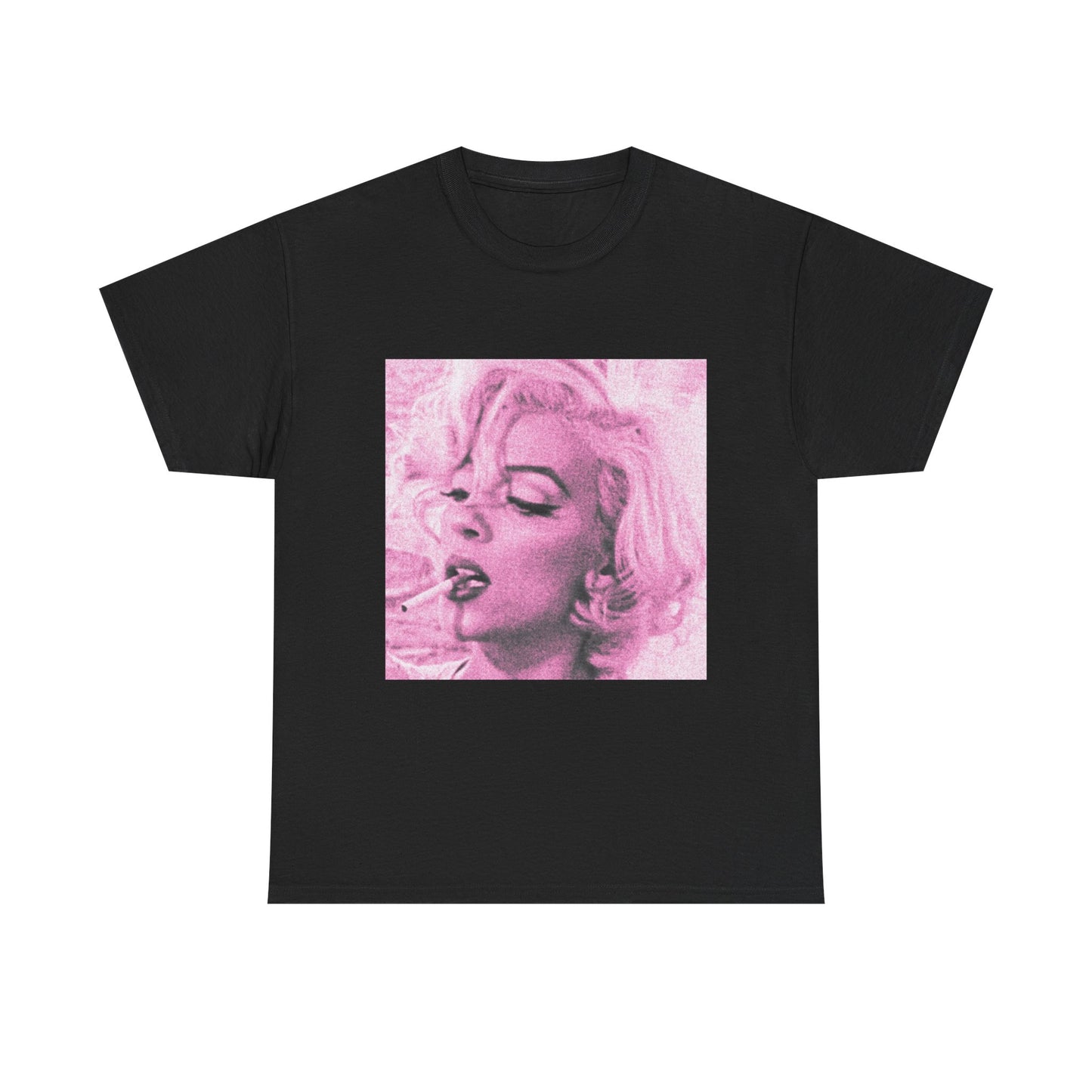 Pink Vintage Portrait Graphic Tee — Old Hollywood Aesthetic Shirt, Coquette Glam T Shirt, Retro Femme Photo Print, Soft Girl Tee