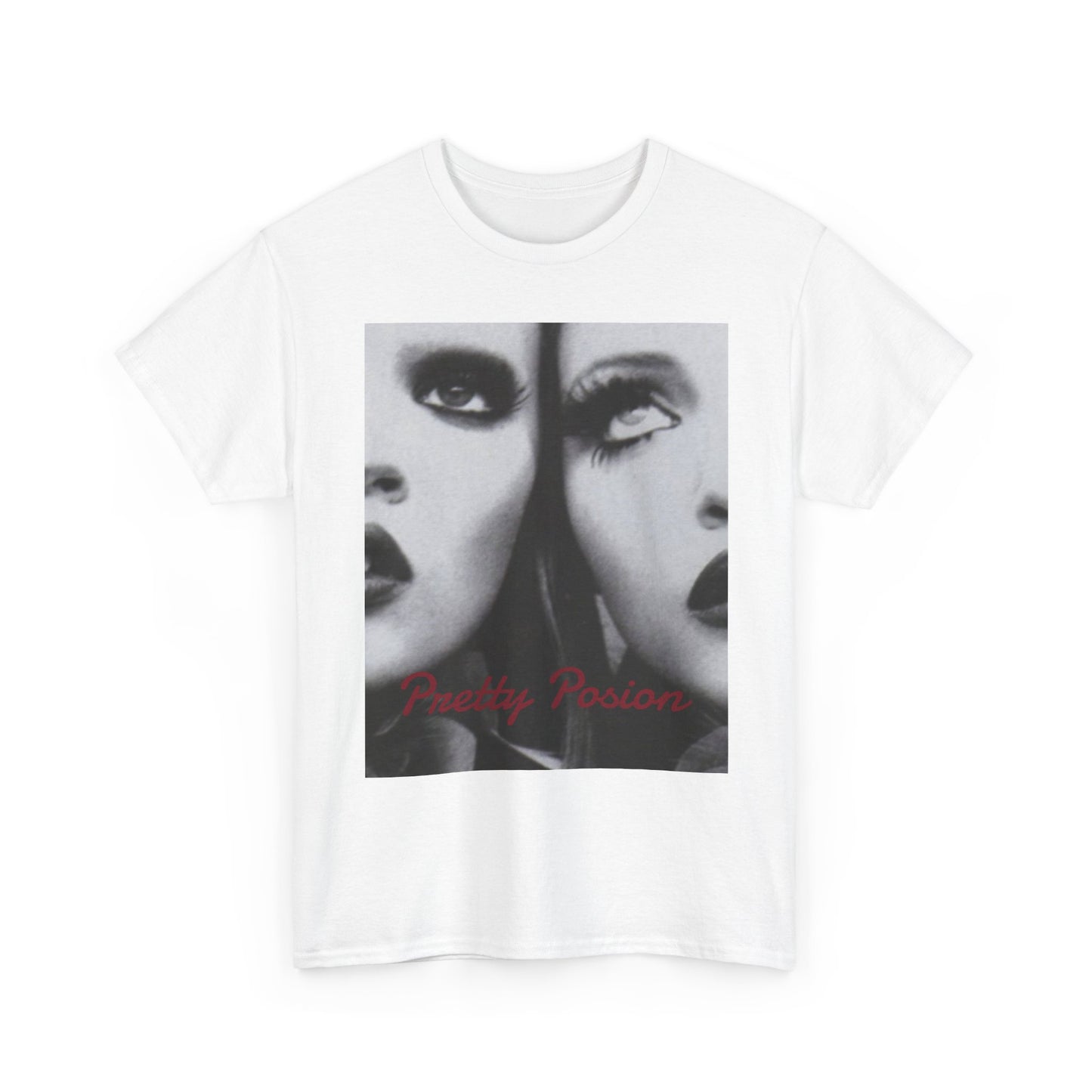 T-Shirt — Gothic Double Portrait Tee with 'Another Passion' Text