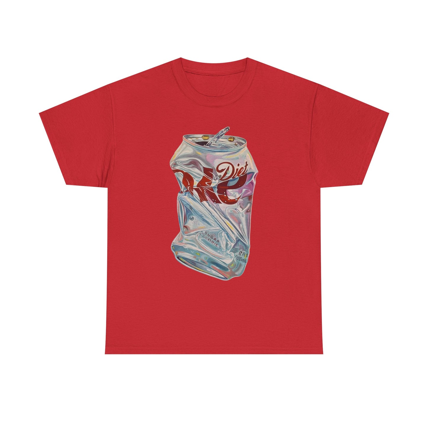 Crushed Soda Can Graphic Tee — Vintage Diet Cola Pop Art T‑Shirt