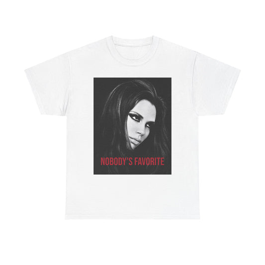 Nobody’s Favorite Portrait Graphic Tee — Sad Girl Aesthetic Shirt, Vintage Femme Tee, Indie Sleaze T Shirt, Retro Photo Print, Soft Grunge Aesthetic Shirt