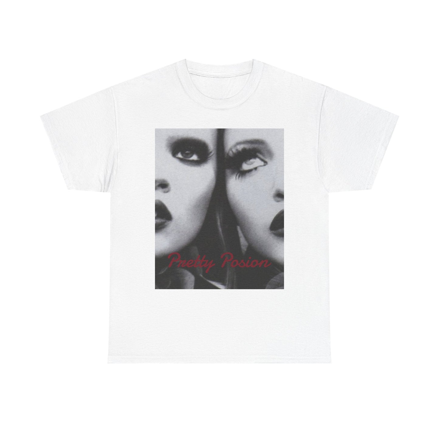T-Shirt — Gothic Double Portrait Tee with 'Another Passion' Text