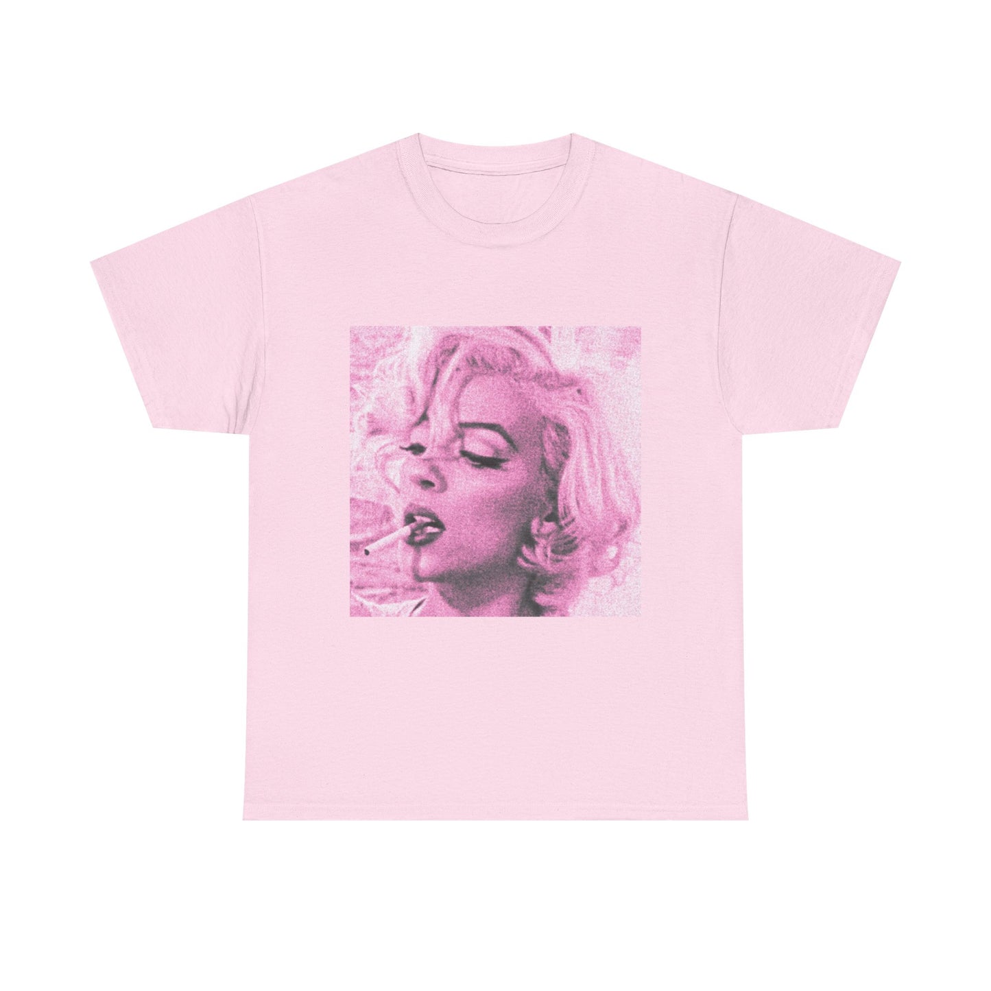 Pink Vintage Portrait Graphic Tee — Old Hollywood Aesthetic Shirt, Coquette Glam T Shirt, Retro Femme Photo Print, Soft Girl Tee