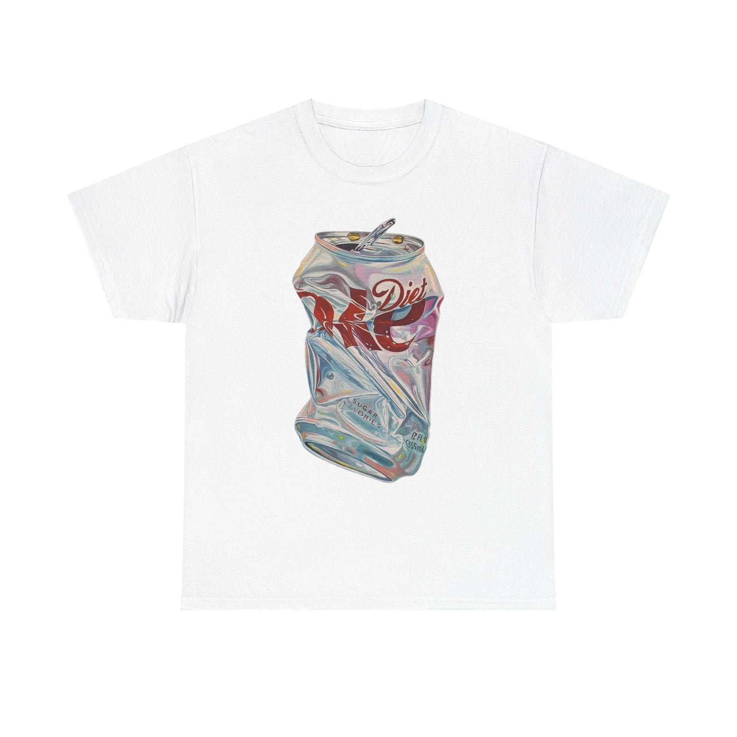 Crushed Soda Can Graphic Tee — Vintage Diet Cola Pop Art T‑Shirt