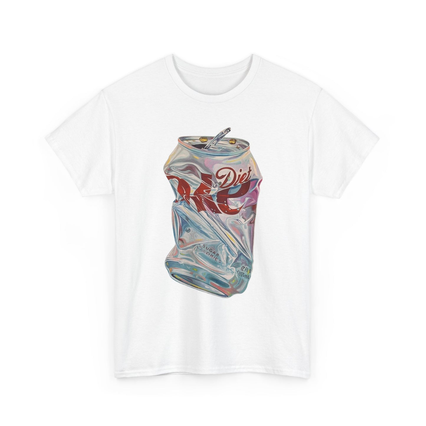 Crushed Soda Can Graphic Tee — Vintage Diet Cola Pop Art T‑Shirt
