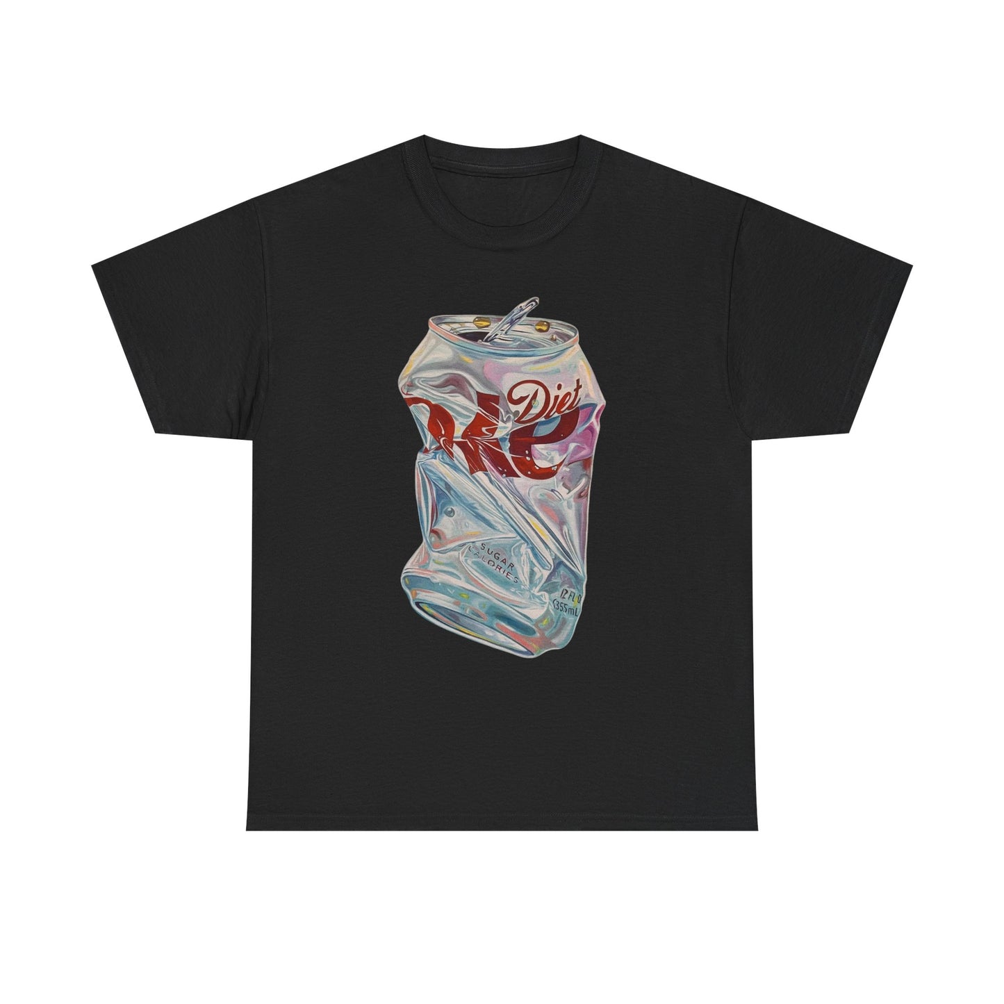 Crushed Soda Can Graphic Tee — Vintage Diet Cola Pop Art T‑Shirt